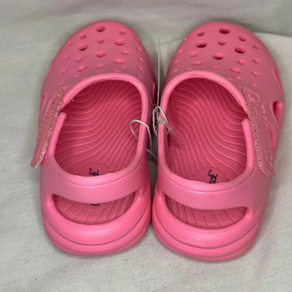 Cat & Jack Pink Slip-On Clogs – Toddler Sizes 7 or 8
